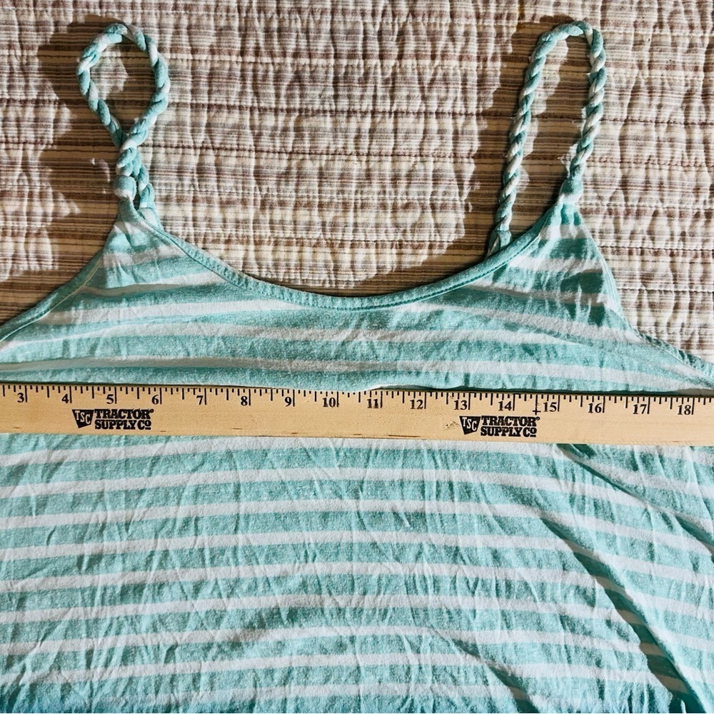 Umgee Green And White Dress, Size L - Picture 6 of 7